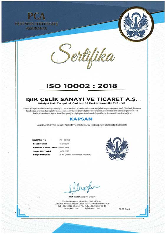 ISO 10002 — Customer Satisfaction Management