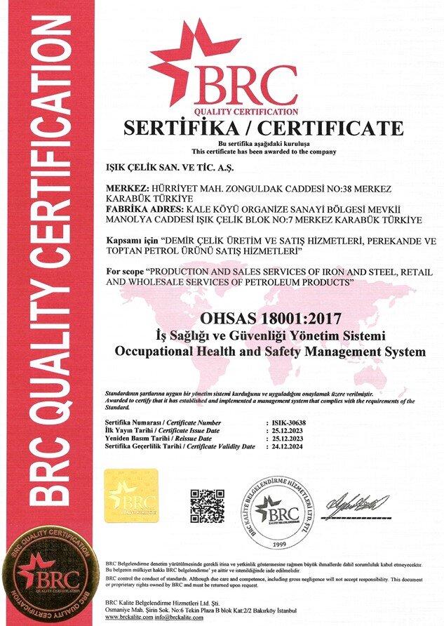 OHSAS 18001 — Occupational Health & Safety